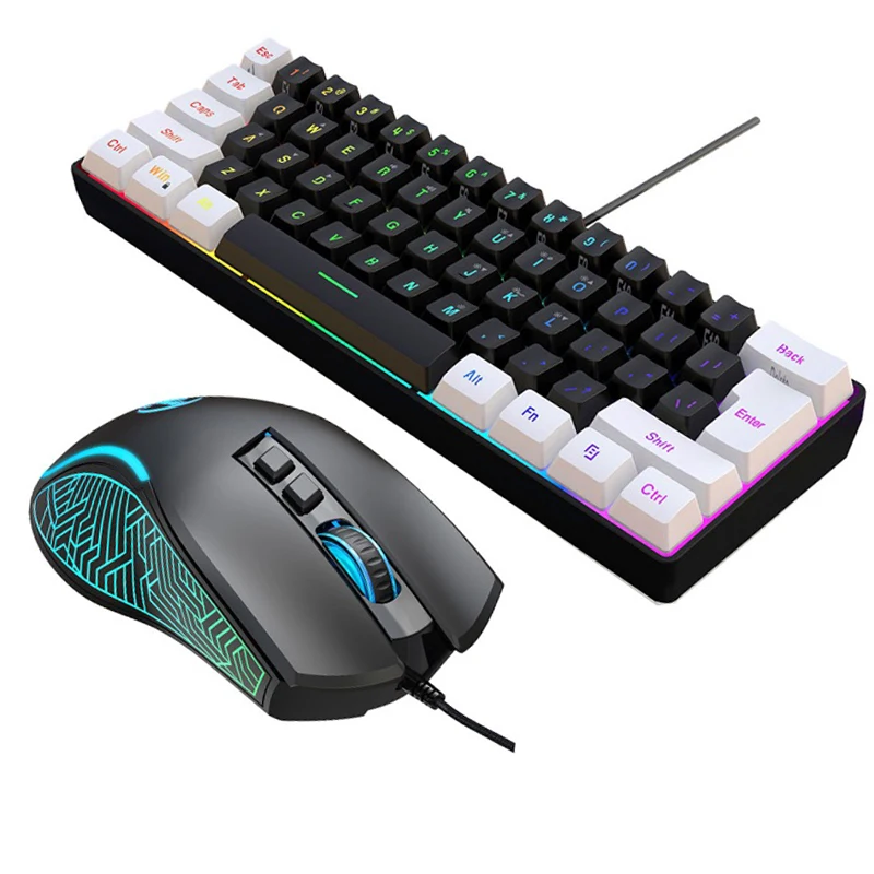 Gaming Keyboard And Mouse Mobile - Zestaw Klawiatura i Mysz 60% do