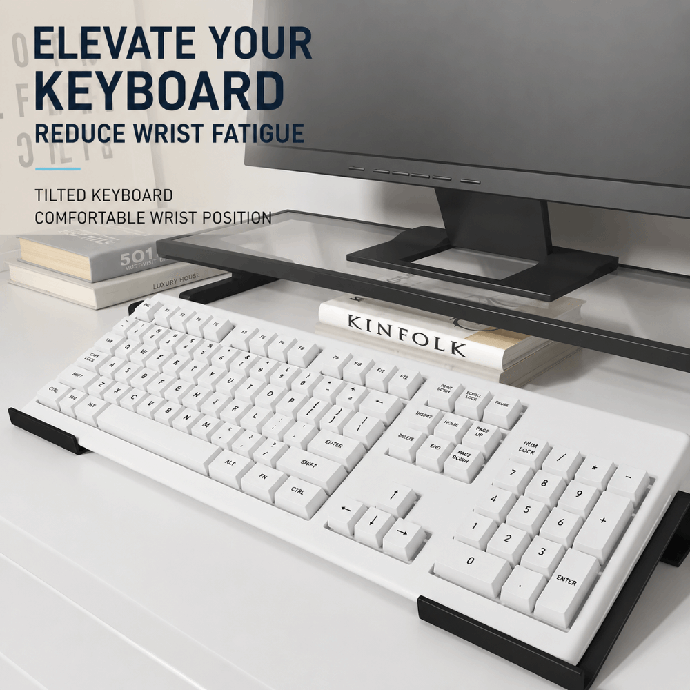 Gaming Keyboard Non Mechanical - 1 szt./1 para przenośnych metalowych podstawek
