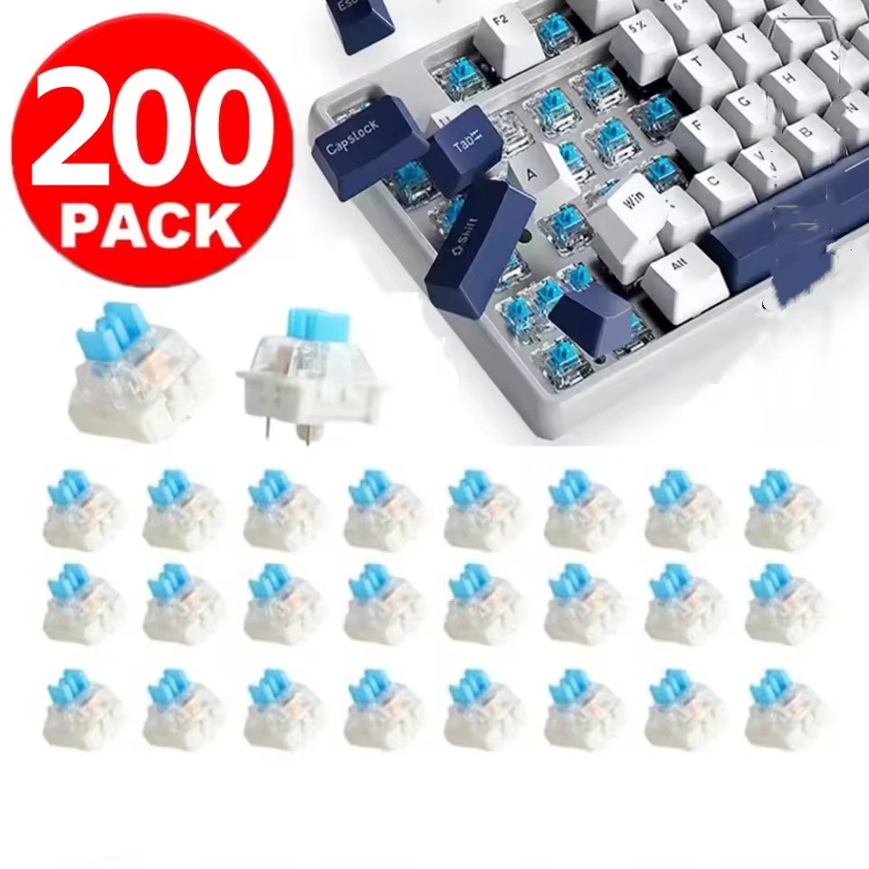 Keyboard Gaming Blue Switch - 10/30 szt. 3-pinowe zamienniki przełączników do
