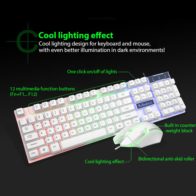 Zestaw klawiatury i myszy KM32 – Gaming Keyboard And Mouse Mobile recenzja i cena