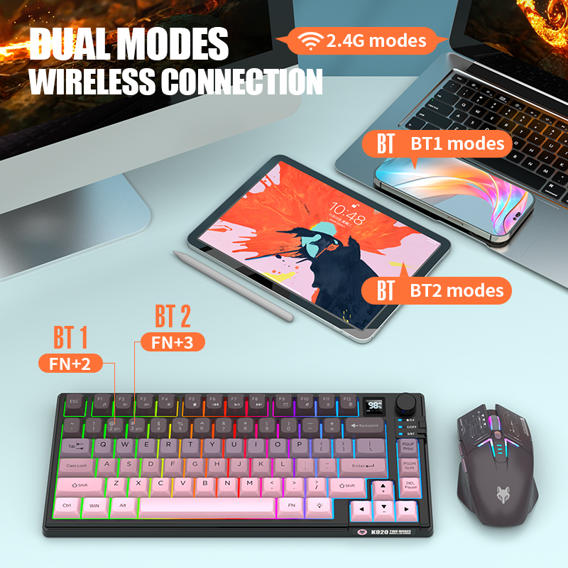 2.4G – bezprzewodowy zestaw kl – Gaming Keyboard Ergonomics recenzja i cena