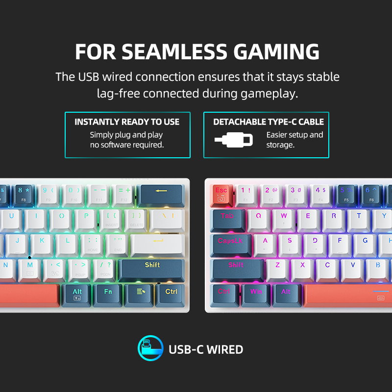 K500-B61 Machenike Mini Mechan – Keyboard Gaming Blue Switch recenzja i cena